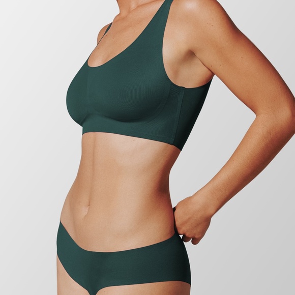 ThirdLove Smoothing Scoop Wireless Bra Size LGeucalyptus / LG - Picture 2 of 3